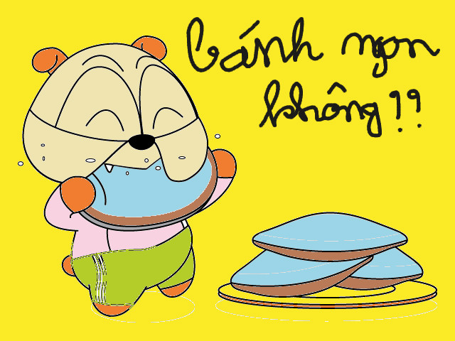 hoa-si-nhi/xem-tranh/101782/chu-heo-ham-an.html
