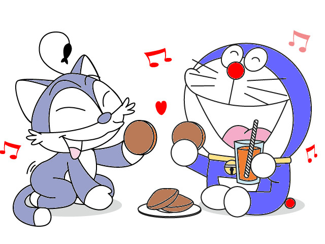 hoa-si-nhi/xem-tranh/102840/Cung-chen-banh-ran-voi-Doraemon.html
