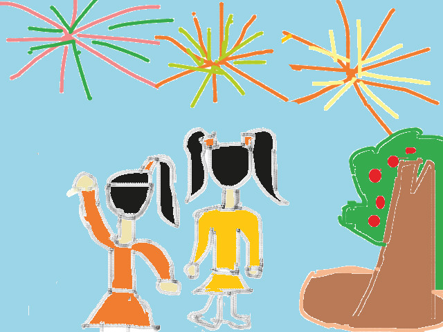 hoa-si-nhi/xem-tranh/105613/phao-hoa-nam-moi.html
