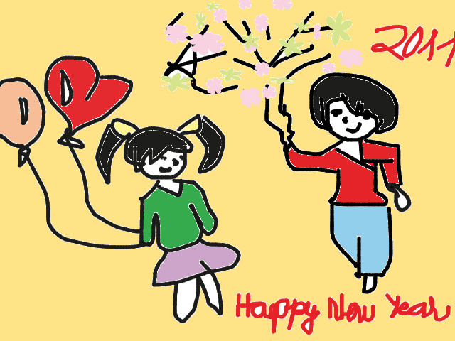 hoa-si-nhi/xem-tranh/109306/chuc-mung-nam-moi.html