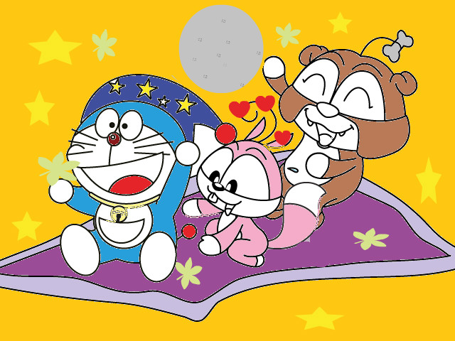 hoa-si-nhi/xem-tranh/109772/soc-nhi-va-Doraemon.html