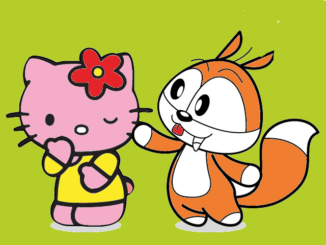 hoa-si-nhi/xem-tranh/110813/doi-ban-than-hello-kitty-va-soc-nhi.html