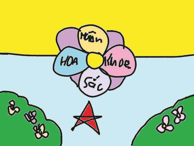 hoa-si-nhi/xem-tranh/112524/muon-hoa-khoe-sac.html