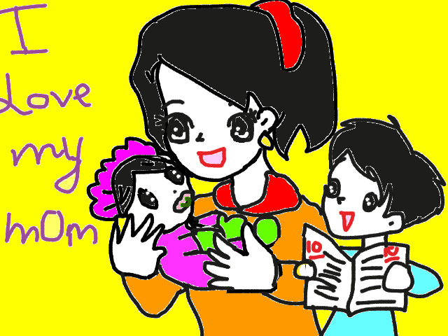 hoa-si-nhi/xem-tranh/116619/I-love-my-mom.html