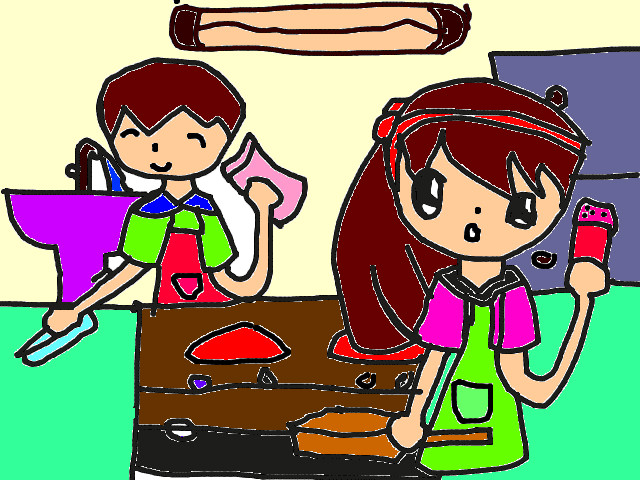hoa-si-nhi/xem-tranh/116855/Giup-me-nau-an-trong-ngay-8-3.html