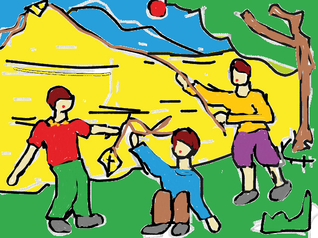 hoa-si-nhi/xem-tranh/116912/chieu-tren-bai-tha.html