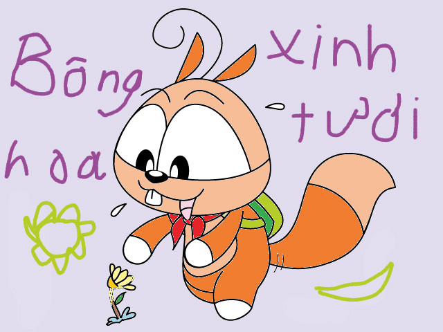 hoa-si-nhi/xem-tranh/119985/Bong-hoa-xinh-tuoi.html