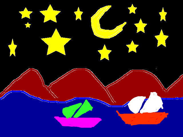 hoa-si-nhi/xem-tranh/12088/ban-dem-tren-bien.html