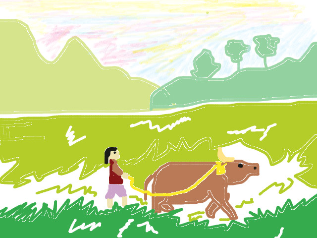 hoa-si-nhi/xem-tranh/121342/chan-trau.html