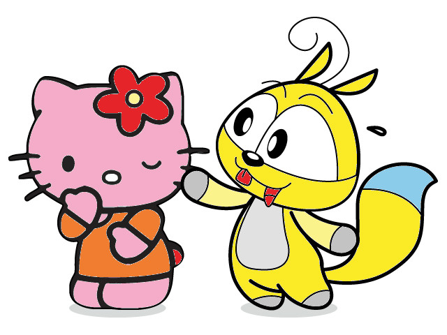 hoa-si-nhi/xem-tranh/121400/cheu-choc-meo-kitty.html