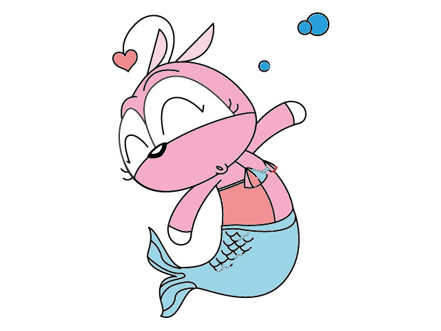 hoa-si-nhi/xem-tranh/138651/happy-mermaid.html