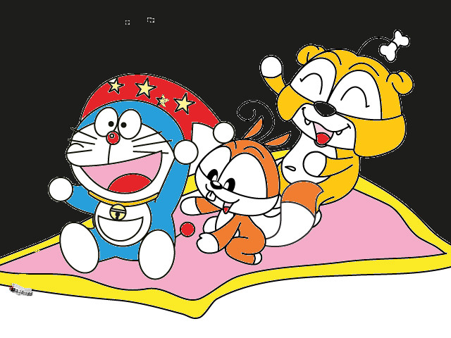 hoa-si-nhi/xem-tranh/139610/DORAEMON-BAN-SOC-NHI-VA-BAN-CUN-CON.html