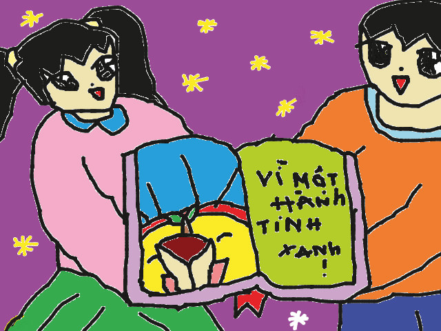 hoa-si-nhi/xem-tranh/146984/Chung-em-yeu-Trai-Dat-xanh-muon-mau.html