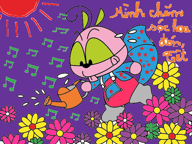 hoa-si-nhi/xem-tranh/155250/don-tet.html