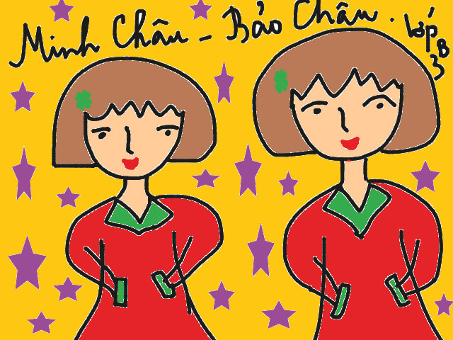 hoa-si-nhi/xem-tranh/155427/Minh-Chau-Bao-Chau-lop-to.html