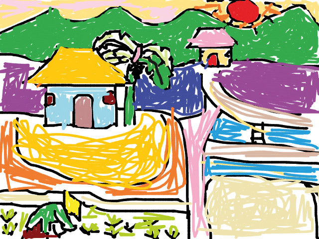 hoa-si-nhi/xem-tranh/155607/Lang-que.html