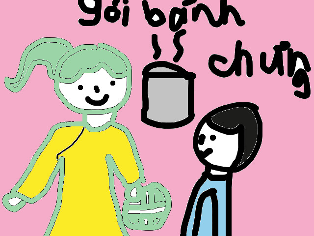 hoa-si-nhi/xem-tranh/155696/goi-banh-chung.html