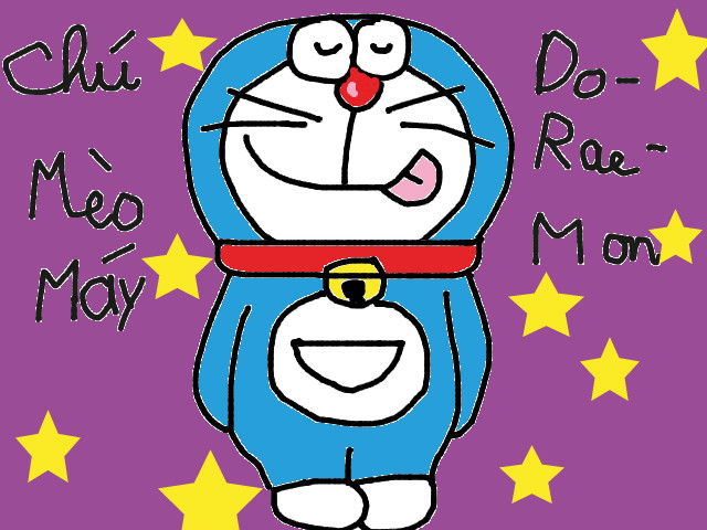 hoa-si-nhi/xem-tranh/156745/chu-meo-may-doraemon.html