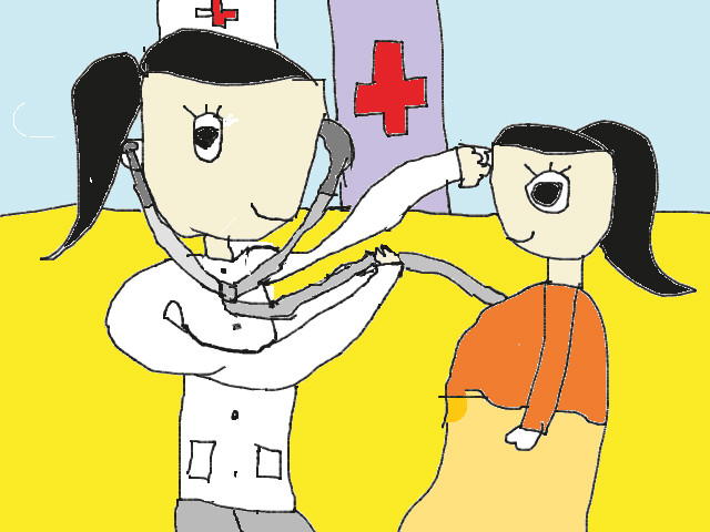 hoa-si-nhi/xem-tranh/158807/em-uoc-mo-lam-bac-si.html