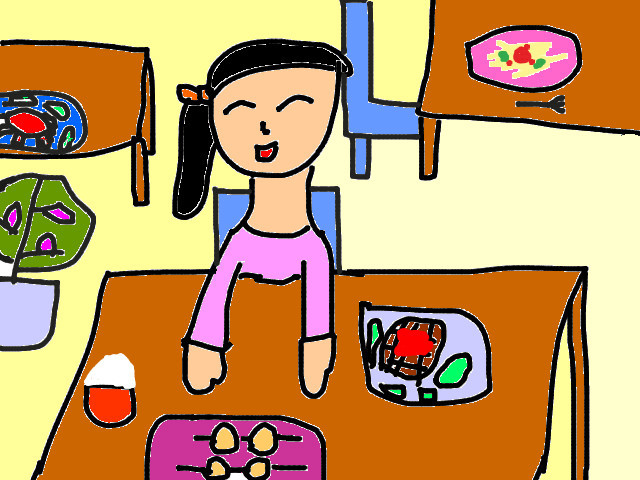 hoa-si-nhi/xem-tranh/159854/mon-an-ngon.html
