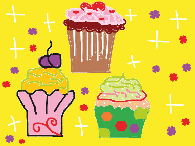 hoa-si-nhi/xem-tranh/159996/Banh-cup-cake-thom-lung.html