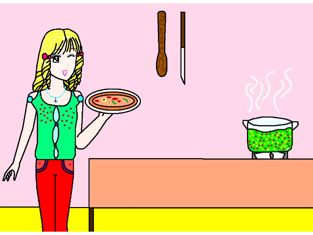 hoa-si-nhi/xem-tranh/160161/Mon-pizza-cua-minh-thom-ngon.html