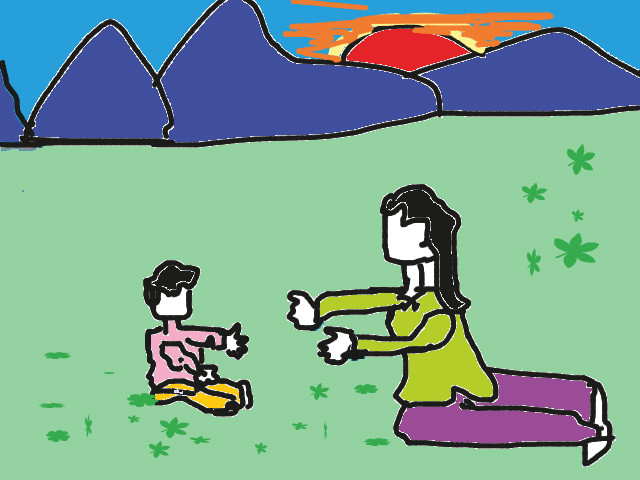 hoa-si-nhi/xem-tranh/160462/Me-thuong-con.html