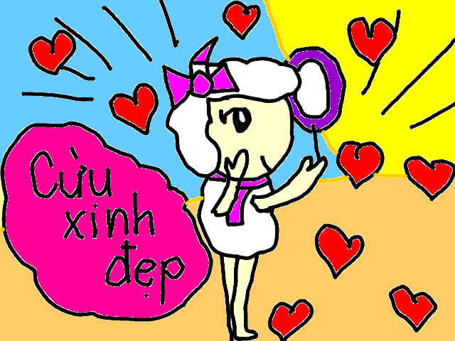 hoa-si-nhi/xem-tranh/161065/Cuu-xinh-dep.html
