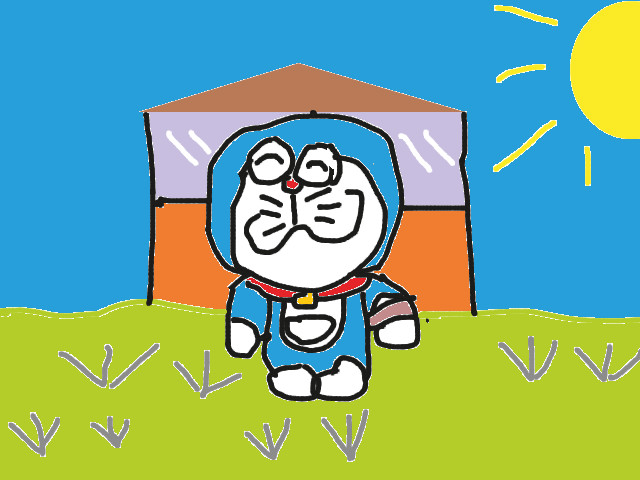 hoa-si-nhi/xem-tranh/163405/Doraemon-an-banh-ran.html