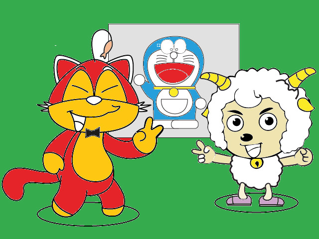 hoa-si-nhi/xem-tranh/163474/Thay-Meo-day-Cuu-ve-Doraemon.html