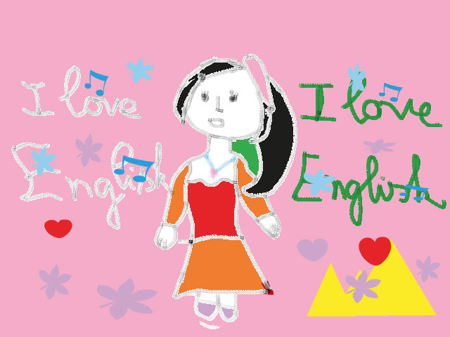 hoa-si-nhi/xem-tranh/163593/i-love-english.html