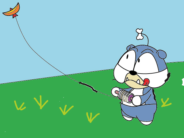 hoa-si-nhi/xem-tranh/165597/In-the-afternoon-there-is-often-the-levees-Bun-khung-kite.html