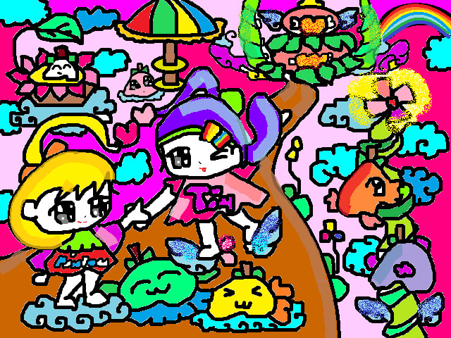 hoa-si-nhi/xem-tranh/166563/Play-games-with-baby-fairy-Pinpon-and-Ton-in-wonderland-of-little-legumes.html