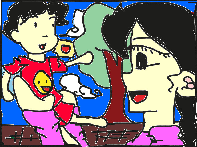 hoa-si-nhi/xem-tranh/168929/Me-va-be.html