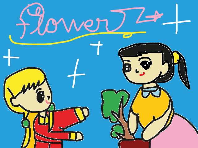 hoa-si-nhi/xem-tranh/168944/Flower-my-mother-gives-me.html