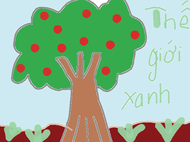 hoa-si-nhi/xem-tranh/171862/The-gioi-xanh.html