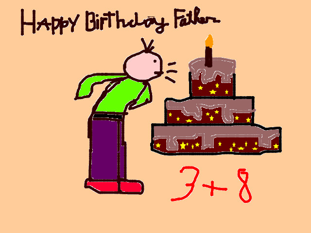 hoa-si-nhi/xem-tranh/17372/Happy-birthday-Father.html