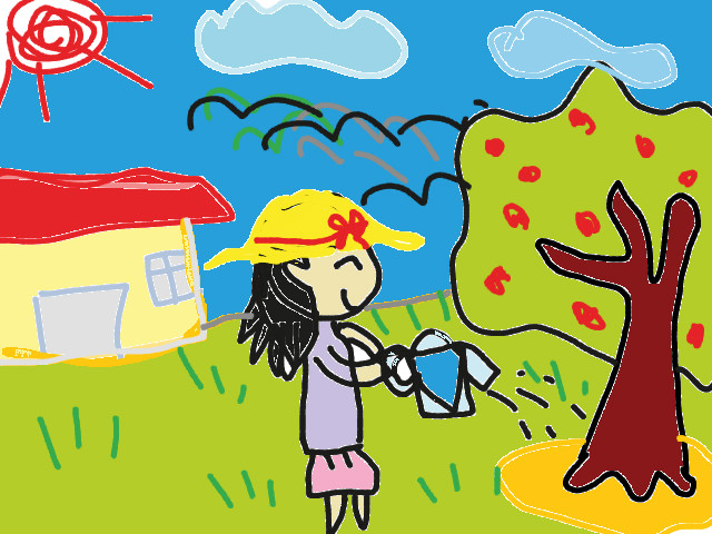hoa-si-nhi/xem-tranh/173722/tuoi-cay.html