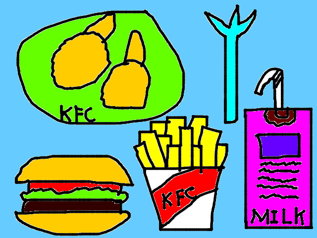 hoa-si-nhi/xem-tranh/17446/Quan-an-KFC.html
