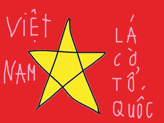 hoa-si-nhi/xem-tranh/175156/La-co-Viet-Nam.html