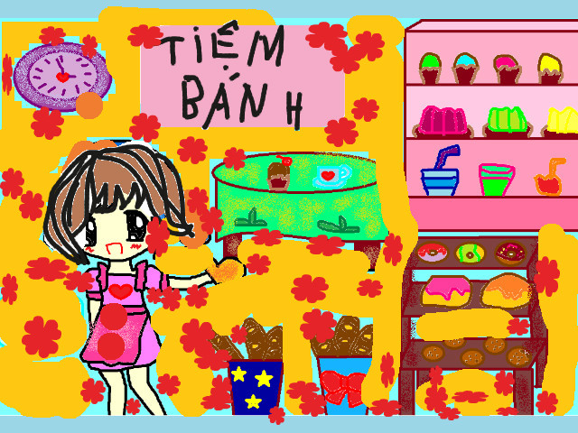 hoa-si-nhi/xem-tranh/176625/Tiem-banh-nho.html