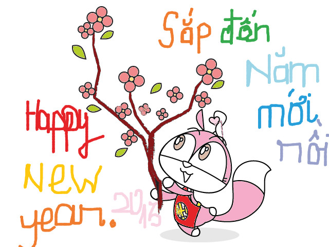 hoa-si-nhi/xem-tranh/178202/Nam-moi.html