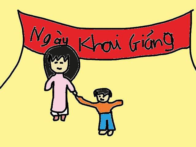 hoa-si-nhi/xem-tranh/179123/co-giao-dat-em-vao-lop.html