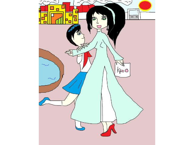 hoa-si-nhi/xem-tranh/179771/Me-hie-n-thu-hai-la-co-gia-o.html