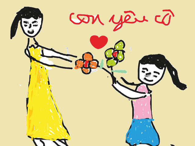 hoa-si-nhi/xem-tranh/180450/Co-yeu-cua-con.html