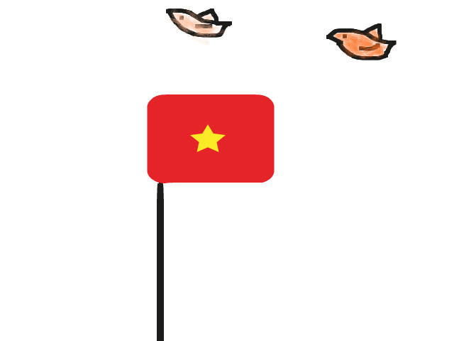 hoa-si-nhi/xem-tranh/180495/La-co-to-quoc.html