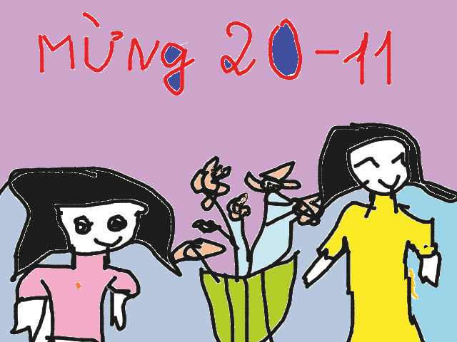 hoa-si-nhi/xem-tranh/181272/Chuc-mung-ngay-20-11.html