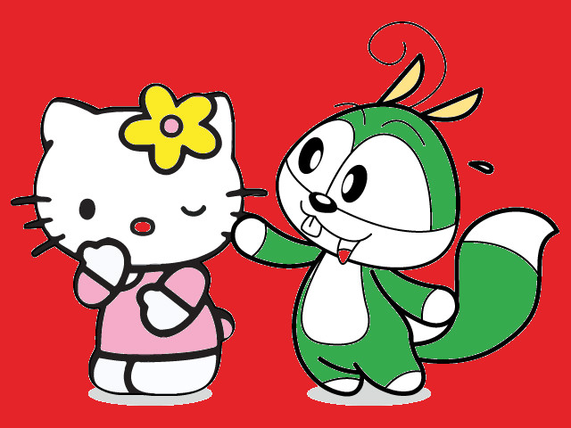 hoa-si-nhi/xem-tranh/182961/Soc-Nhi-va-meo-Hello-Kitty.html