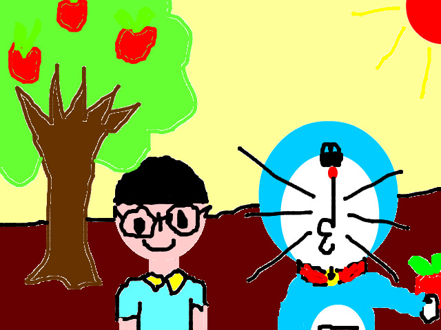 hoa-si-nhi/xem-tranh/18328/doremon-va-nobita-di-hai-tao.html