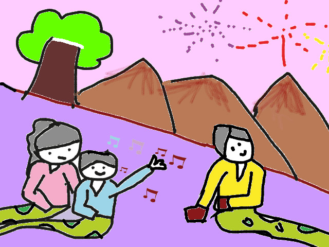 hoa-si-nhi/xem-tranh/191046/Gia-dinh-ran-cung-don-giao-thua.html